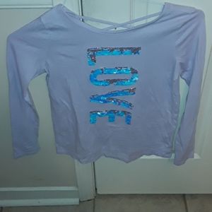 Children's place large purple sequin top